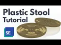 Plastic Stool Tutorial using Solid Edge 2024