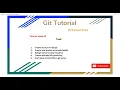 Git tutorial part 3 - 1 in English Beginners git advance commands
