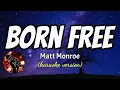 BORN FREE - MATT MONROE (karaoke version)