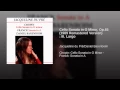 Cello Sonata in G Minor, Op. 65: III. Largo