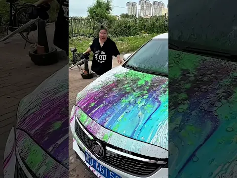 Who Let Her Paint The Car🎨🚗#cattiktok #catlovers#cat#cute #funnycats#catcartoon