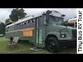 Download Spectacular Tour Of Tiny House School Bus RV Conversion Camper mp4 3gp mp3 videos - waplic