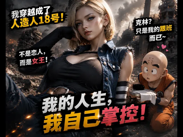 龙珠 《穿越龙珠成为人造人18号！拒绝悲惨结局，我主动改变命运，给克林当老大，与悟空守护地球！！