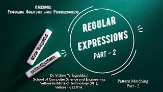 Python Programming Regular Expressions - Part