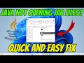 How To Fix Java Not Opening Jar Files EASY FIX