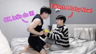 Download I Want A Baby Now Prank On My Boyfriend!👶[Gay Couple Lucas\u0026Kibo BL] MP3