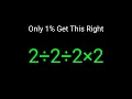 Most People Get This Basic Math Question Wrong - Try It