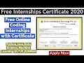 Free Online Internship 2020 Best Online Coding Internships AI ML Python Java Free Internships