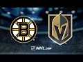Subban gets first NHL win as Vegas beats Boston, 3-1