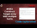 Construct Target Array With Multiple Sums Live Coding with Explanation Leetcode - 1354