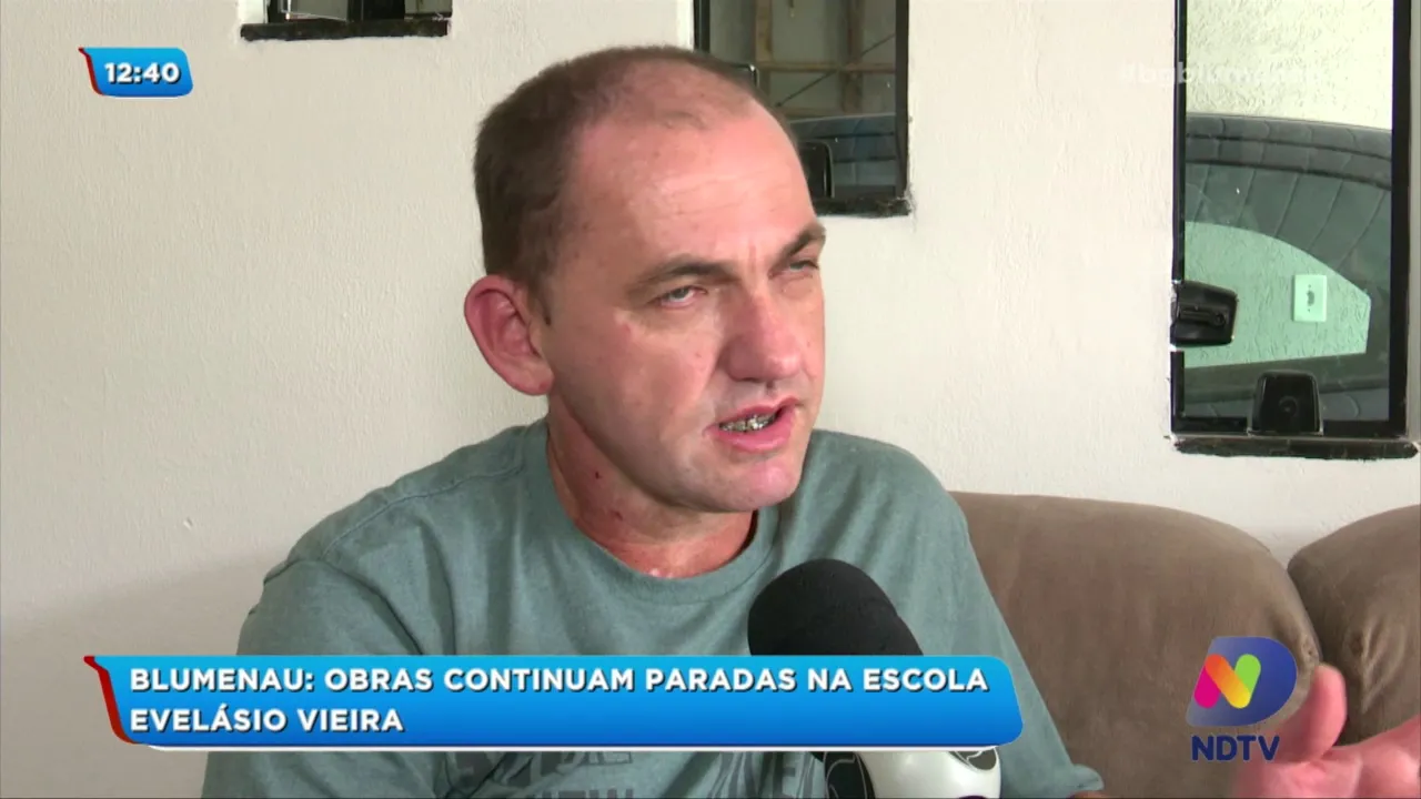 Obras continuam paradas na escola Evelásio Vieira em Blumenau