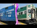 Old Cab Car GO 9223 - 256 With 682 Pulling Into Danforth