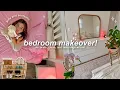GIRLY ROOM MAKEOVER ultimate transformation for an aesthetic PINK bedroom