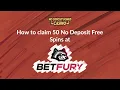 How to Claim BetFury No Deposit Bonus 50 Free Spins Easy Guide