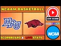 High Point Panthers vs Arkansas Razorbacks LIVE NCAA Men s Basketball 26 SCORE