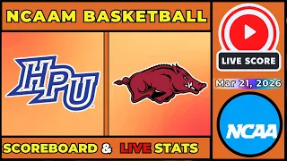 High Point Panthers vs Arkansas Razorbacks LIVE NCAA Men s Basketball 26 SCORE