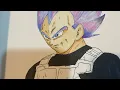 Drawing and coloring vegeta Dragon ball super