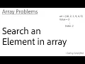 Array - 3 Search a value in Array