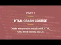 Beginner HTML Crash Course Part 1 Create a responsive website from scratch