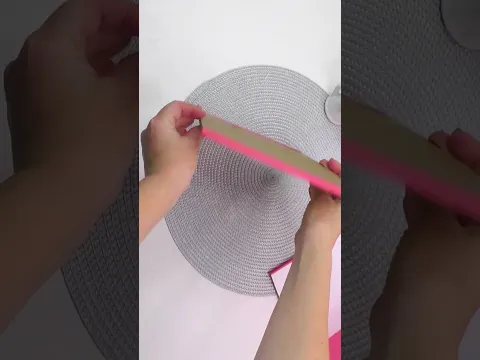 DIY Pink organizer | Aesthetic Cardboard Storage #diy #craft #storage