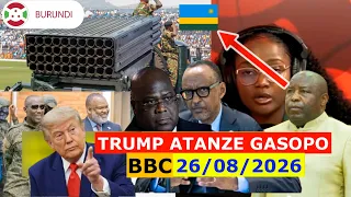 Amakuru ya BBC Gahuza #CONGO #RWANDA nu #BURUNDI Italiki 25/08/2026 Ibi vyonye kuba nabi cane
