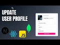 How to update User profile in MERN React js