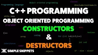 Constructors Destructors in C Programming Object Oriented Programming Concepts