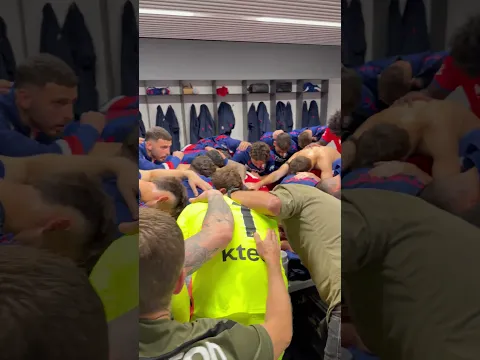 Vestuario de Osasuna antes de empezar el partido contra el Alavés en Mendizorrotza