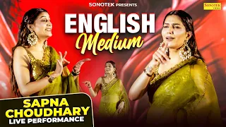 English Medium | Sapna Choudhary LIVE Performance | New Haryanvi Song 2026 | Alka Music