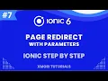Redirect between two pages with values Ionic 6 Step By Step