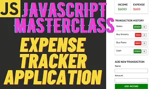JavaScript Beginner Course Practical JavaScript Expense Tracker Application using JavaScript