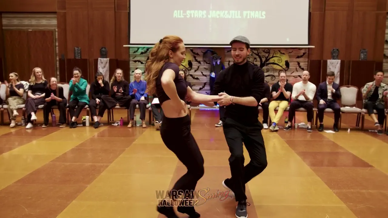 Attila Kobori & Giulia Kohlrusch - 4th place Jack&Jill All-Stars - Warsaw Halloween Swing 2023