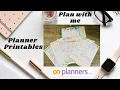 Plan With Me FREE Planner Printables