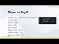 JavaScript Algorithms - 5 Objects and Arrays Big-O
