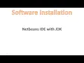 Nepali Netbeans with JDK installation Hello World Program in Java