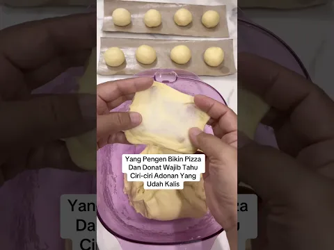 Ciri-ciri Adonan yang Udah Kalis dan Siap Dibentuk #resep #pizza #donat #roti #cooking #food #tips