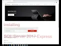 Installing SQL Server 2017 Express