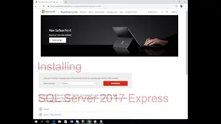 Installing SQL Server 2017 Express