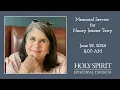 Remembering Nancy Terry Livestream - 29 June 2024