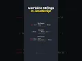 How to combine strings in