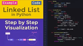 Coding of Linked List in Python - Step by Step Visualization
