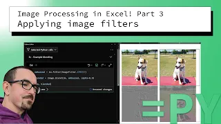 Apply image filters using Python in Excel
