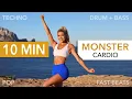 Download Lagu 10 MIN MONSTER CARDIO - SMILE GUARANTEE I + Standing Abs I Fast Beats, Drum \u0026 Bass, Techno, Pop