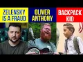 ZELENSKY IS A FRAUD OLIVER ANTHONY ON JOE ROGAN COLORADO BACKPACK KID