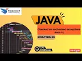 Checked vs Unchecked Exceptions in Java Chapter 5 Part 4 Key Differences Explained