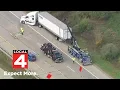 Deadly crash involving semi-truck closes WB I-96 in Livingston County
