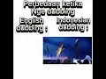Lagu Kalau dubbing Indonesia itu lagunya versi Jawa