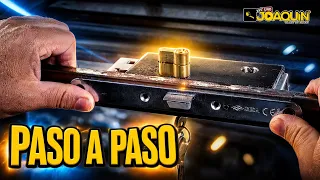 COMO COLOCAR UNA CERRADURA EN UNA PUERTA METALICA - PASO A PASO.