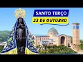 Download Lagu SANTO TERÇO DE APARECIDA DE HOJE - 23/10/2023 | MISTÉRIOS GOZOSOS | TERÇO DE APARECIDA HOJE SEGUNDA