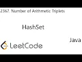 LeetCode 2367 Number of Arithmetic Triplets HashSet Java